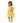 Full Sleeve Yellow Floral Organic Cotton Dress with Button Back Closure