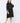 A Twinkle in Time: The Sequin Flower Tencel Belted Black Maternity Nursing Dress