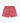 Carrot Red Elasticated Cotton Shorts For Boys with Pockets